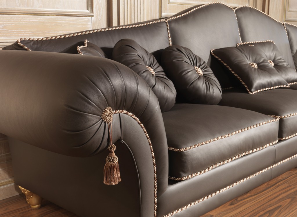 Luxury sofas in leather