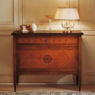 Maggiolini luxury night collection: walnut and olive wood chest of drawers