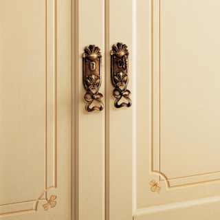 Classic modular wardrobe made in Italy, detail