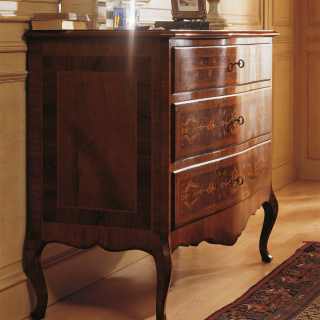 Classic chest of drawers, Louvre collection of luxury classic furniture, walnut wood
