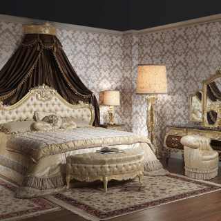 Luxury bedroom Louis XV style