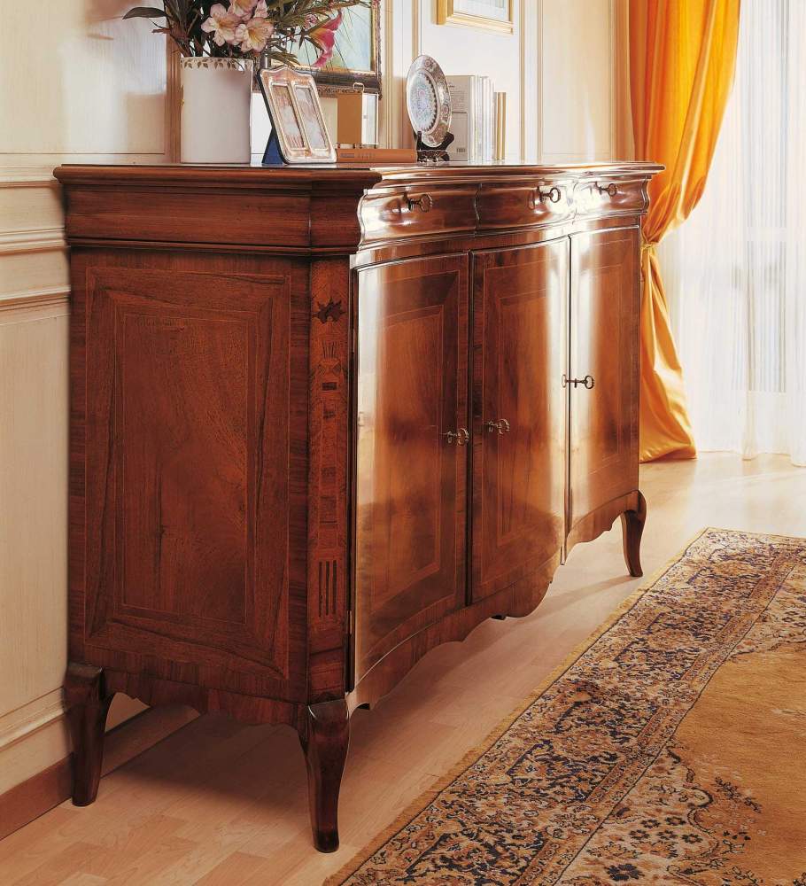 Classic inlaid sideboard in 19th century french style