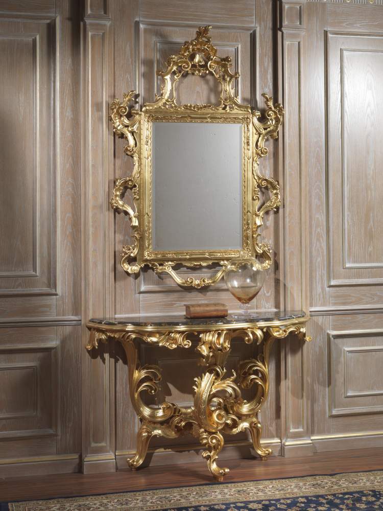 Luxury console with mirror