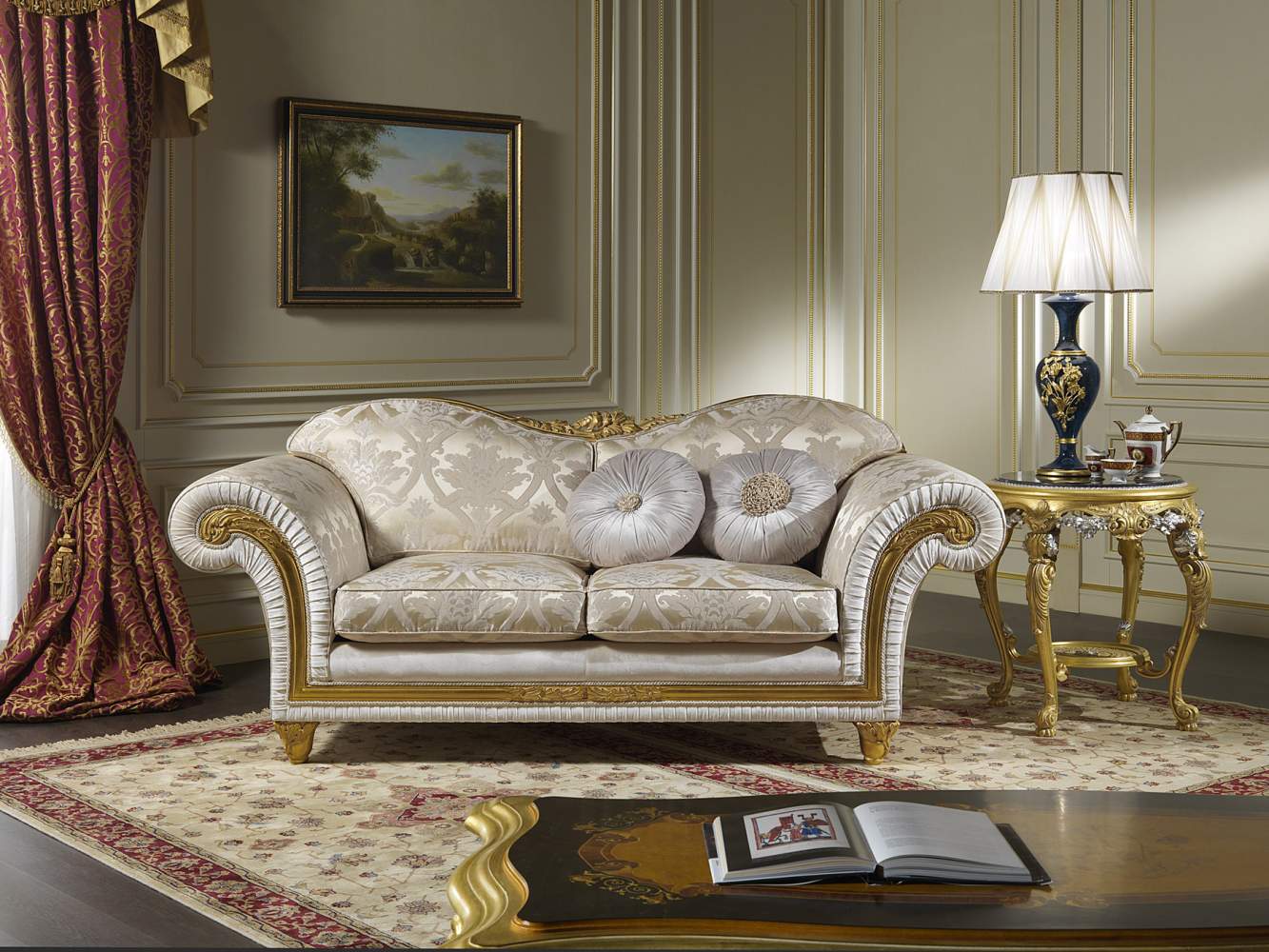 Sofa for classic living room Excelsior