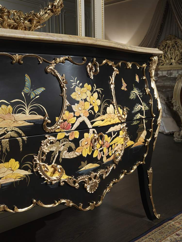 Chest of drawers Luigi XV chinese style art. 2090