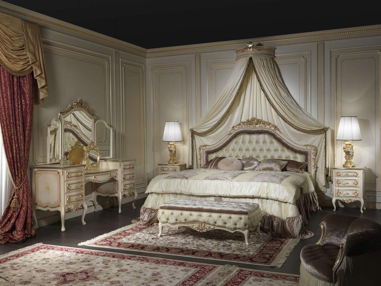 Bedroom furniture classic Louvre 943
