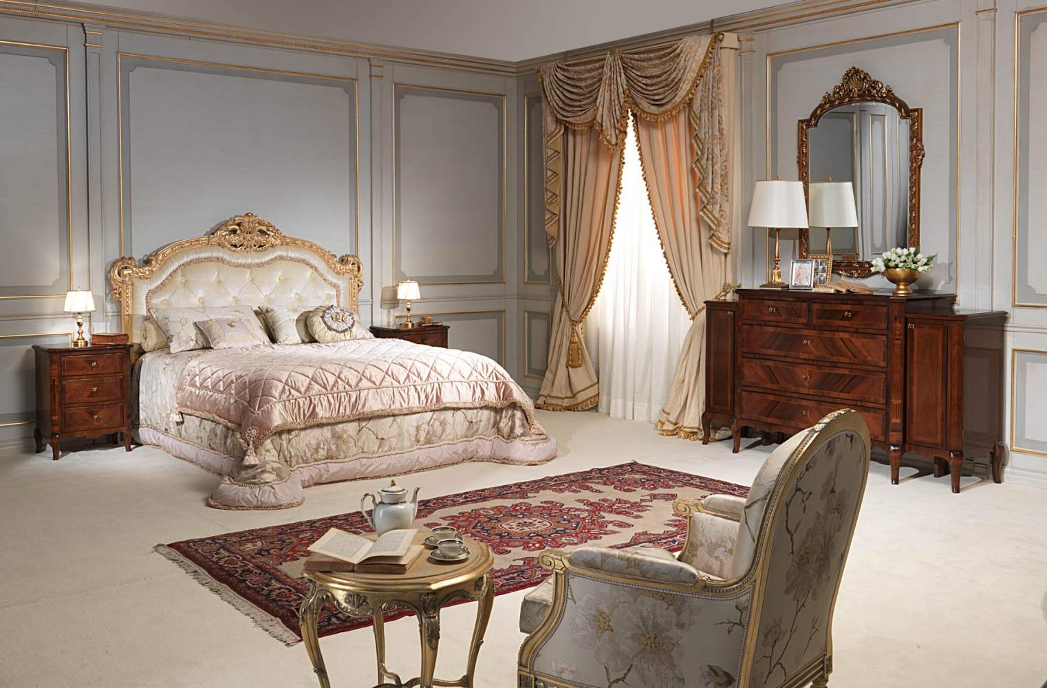 Classic french bedroom 19th century style