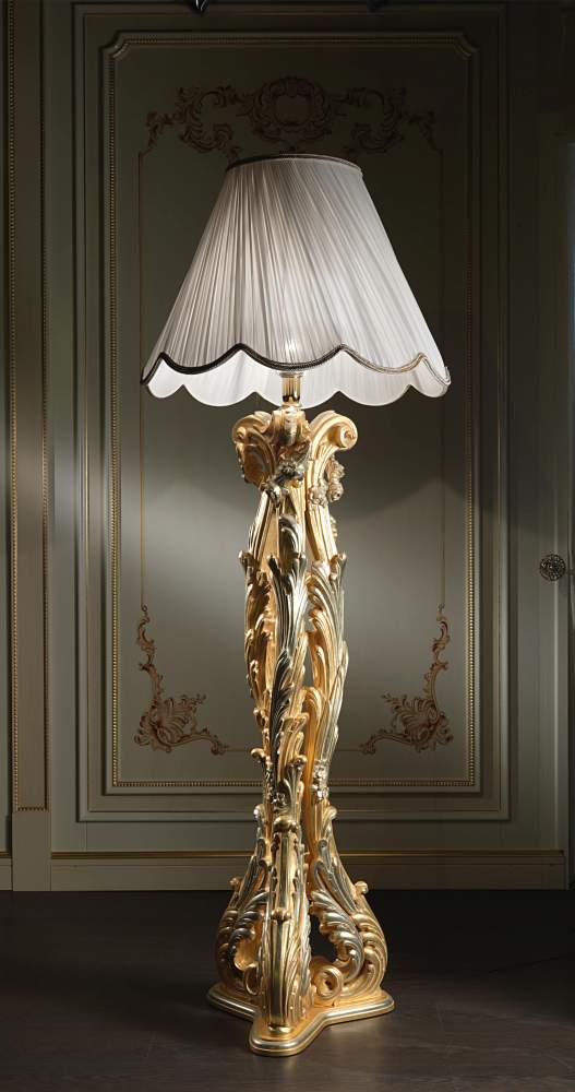 Classic floor lamp in Baroque style